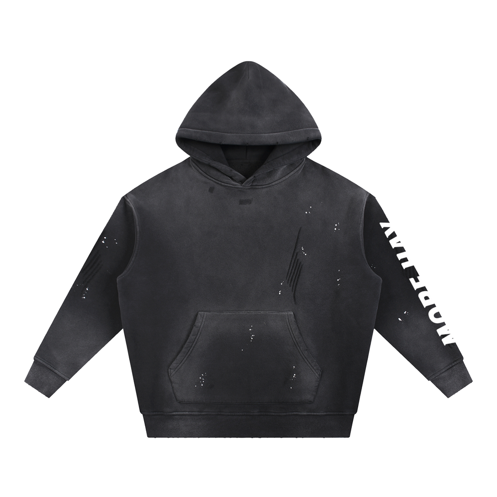 Vintage Style Fleece Hoodie