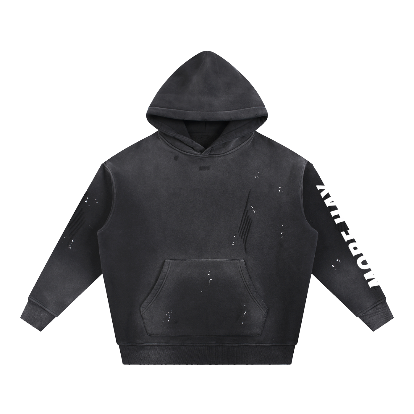 Vintage Style Fleece Hoodie